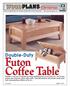 Futon Coffee Table. Double-Duty