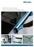 UVA-Star Tube Lamps Curing UV adhesives when bonding glass/glass