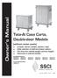 Owner s Manual. Tote-Al Case Carts, Double-door Models