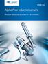 AlphaProx inductive sensors. Measure distances accurate to a micrometer.