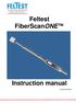 Feltest FiberScanONE. Instruction manual. Version FFS1-ENG-0812
