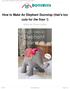 How to Make An Elephant Doorstop (that's too
