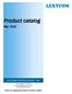Product catalog. May Where any application finds its wireless solution L E X Y C O M T E C H N O L O G I E S, I N C