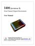 I400 (revision 4) Four Channel Digital Electrometer. User Manual