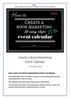 Create a Book Marketing Event Calendar