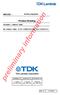 MESSRS : Product Drawing. TDK-Lambda Corporation. All the companies CUSTOMER'S PRODUCT NAME: DC/DC CONVERTER UNIT ALD PJ111 TDK PRODUCT NAME: