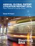ANNUAL GLOBAL PATENT LITIGATION REPORT 2014,