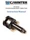 192 Series Precision Involute Knurl / Spline Tools. Instruction Manual