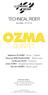 TECHNICAL RIDER. (last update : 27/10/16) OZMA QUINTET