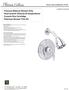 Pressure Balance Shower Only Dual Control (Volume & Temperature) Ceramic Disc Cartridge Platinum Shower Trim Kit