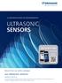 ucs ultrasonic sensors Extract from our online catalogue: Current to: