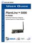 PlantLinc 5000 USER GUIDE PLR5000. Industrial Frequency Hopping Spread Spectrum Radio Modem INDUSTRIAL DATA COMMUNICATIONS
