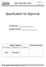 Specification for Approval