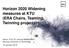 Horizon 2020 Widening measures at KTU (ERA Chairs, Teaming, Twinning projects)