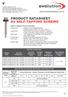 PRODUCT DATASHEET A4 SELF-TAPPING SCREWS