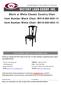 Black or White Classic Country Chair Item Number Black Chair: BH Item Number White Chair: BH