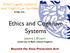 Ethics and Cognitive Systems