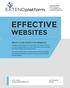 EFFECTIVE WEBSITES WHAT IS AN EFFECTIVE WEBSITE?
