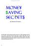 Money saving secrets. By: Nitinkumar D. Chauhan