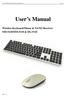 User s Manual Wireless Keyboard/Mouse & NANO Receiver MD-5110/MM-5110 & DG-5110