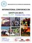 INTERNATIONAL CONFERENCE ON SAFETY (ICS 2017)