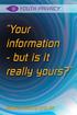 Your information - but is it really yours?