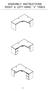 ASSEMBLY INSTRUCTIONS RIGHT & LEFT HAND J TABLE