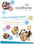 STEM SUMMER CAMPS Camp Guide Cover