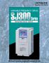 VARIABLE FREQUENCY DRIVE. Sensorless Vector Control
