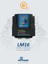 D SERIES LM16. COMPACT DRIVE V/f and SLV CONTROL. LM16 COMPACT DRIVE V/f and SLV CONTROL
