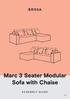 Marc 3 Seater Modular Sofa with Chaise
