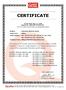 CERTIFICATE. Issued Date: Aug. 22, 2008 Report No.: R-ITCEP07V03 This is to certify that the following designated product