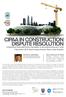 CIPAA IN CONSTRUCTION DISPUTE RESOLUTION