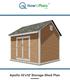 HowtoPlans..org. Apollo 10'x12' Storage Shed Plan