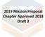 2019 Mission Proposal Chapter Approved 2018 Draft 3