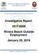 Investigative Report Riviera Beach Outside Employment January 29, 2019