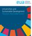 Universities and Sustainable Development Towards the Global Goals