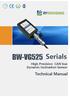 BW-VG525 Serials. High Precision CAN bus Dynamic Inclination Sensor. Technical Manual
