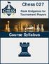 Chess 027. Rook Endgames for Tournament Players. Course Syllabus