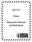 Chess. Manual for Schools and Rule Book