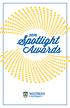 Spotlight Awards Event Schedule. Keynote Speaker Craig King