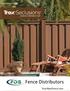 Installa on Guide: Fence Distributors. YourNextFence.com