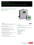 AX460, AX466 and AX416 Single and dual input analyzers for ph/redox (ORP)