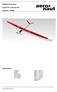 Building Instructions. Scarlet RC model aircraft. Order No. 1308/00. Specification: approx mm. rudder, flaps, throttle.