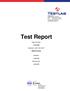 Test Report. Report Number: Equipment under Test (EUT): NINA-B3 series. Applicant: Manufacturer: F181014E8. u-blox AG. u-blox AG