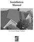 Installation Manual. For Gerard Shingle Products
