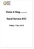 Come & Sing. Carol Service KS2