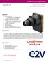 Datasheet. ELIIXA+ 16k/8k CP Cmos Multi-Line Color Camera. Features. Description. Application. Contact us online at: e2v.