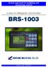 A new approach to weighing and measuring control. Loss-In-Weigher Controller BRS-1003 BORYUNG INDUSTRIAL CO.,LTD. Friends to trust!