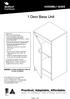 1 Door Base Unit ASSEMBLY GUIDE. Page 1 of 9. WARNING: Contains small parts, keep out of reach of children.